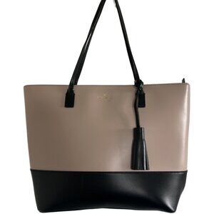 KATE SPADE BLACK AND TAN TOTE
